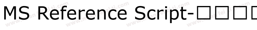 MS Reference Script字体转换